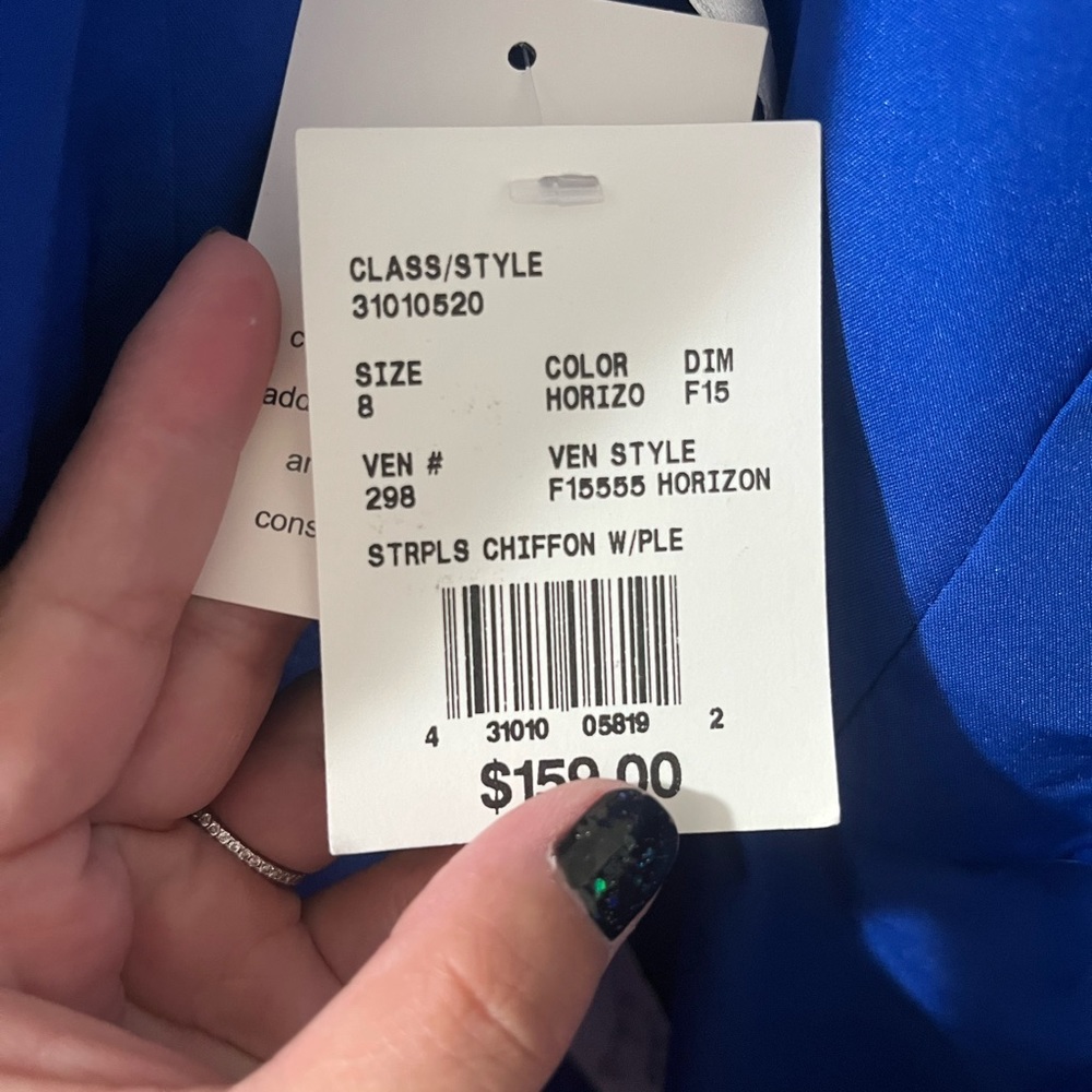 Cobalt blue bridesmaid dress